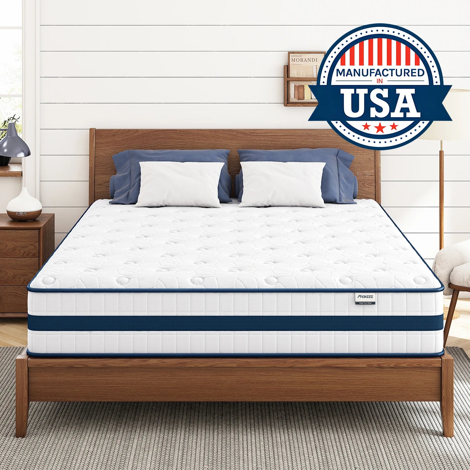 12'' Queen Size Mattress - Bed w/ Gel Memory Foam