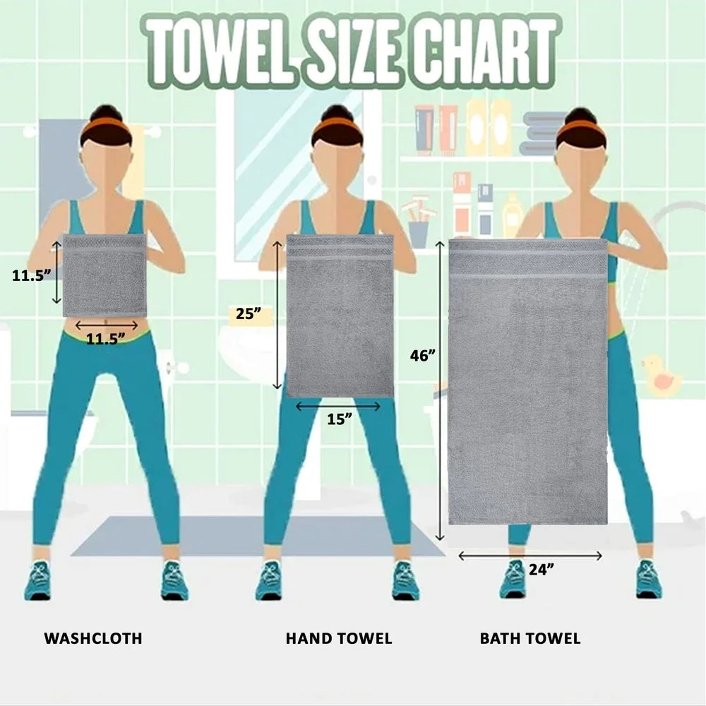 10 Piece Cotton Towel Set